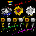 Faith, Hope, Love Sunflower SVG, Faith, Hope, Love Sunflower EPS, Faith, Hope, Love Sunflower PNG [all layered file]