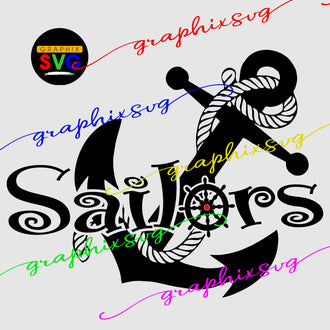 Sailors SVG, Sailors EPS, Sailors PNG, Anchor { Layered Vector File}