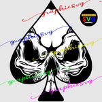 Spades Skull SVG, Spades Skull EPS, Spades Skull PNG, [all layered file]