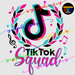 TikTok Birthday SVG, TikTok Squad EPS, TikTok Party PNG - { all layered file by color}