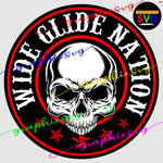 Wide Glide , Motorcycle Biker SVG, EPS, PNG, Muscle Enthusiasts [all layered by color file]