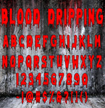 Blood Font SVG, Blood Font EPS, Dripping Font SVG, Dripping Font eps, [ include .ttf ]