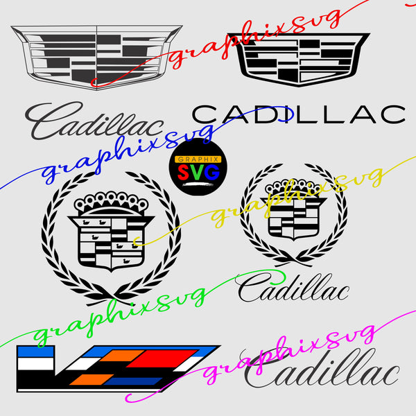 Cadillac Emblem SVG, Cadillac Emblem EPS, Cadillac Emblem PNG. (All Layered file)