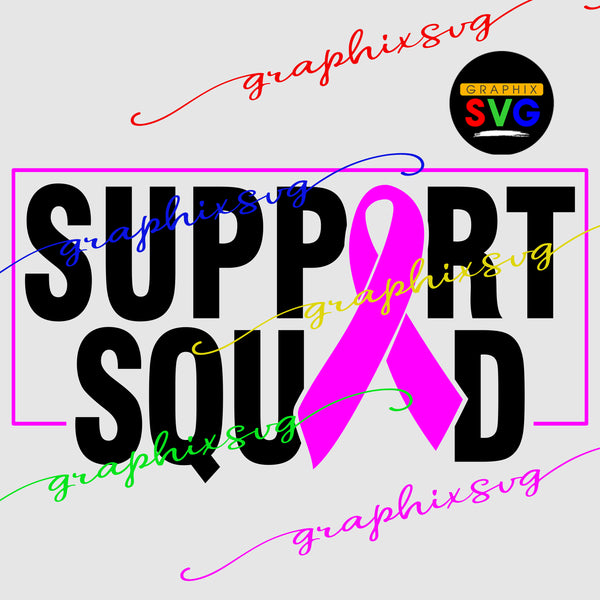 Cancer Fight SVG, Cancer Support EPS, Stronger than Cancer PNG. [all layered file]