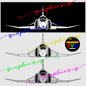 F-4 Phantom SVG, F-4 Phantom EPS, [ all layered cut and print file]