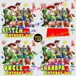 Toy Story Family Birthday PNG file,Toy Story Birthday Party Digital Download,Toy Story Of The Birthday Boy