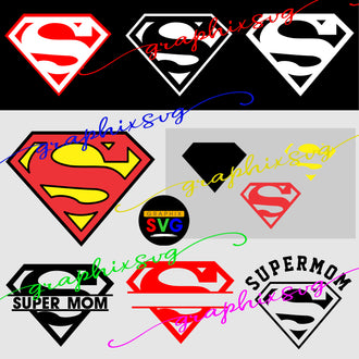 Superhero, Superman, Super Mom SVG, Superhero, Superman, Super Mom EPS, PNG [all layered file]