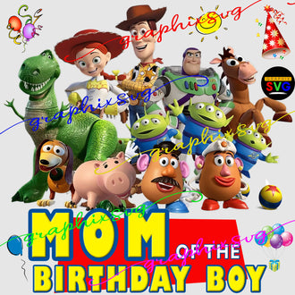 Toy Story Family Birthday PNG file,Toy Story Birthday Party Digital Download,Toy Story Of The Birthday Boy