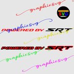 Powered by SRT Scat Pack Challenger and Charger SVG, EPS, PNG file(layered by color)