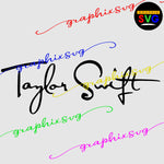 Taylor Swiftie SVG EPS PNG file, Eras Tour Merch, little swiftie, taylor fan, Taylor Swift Signature Sign