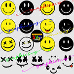 Smiley Face Emoji Svg, Smiley Face Emoji EPS, Smiley Face Emoji PNG [all layered file by color ]