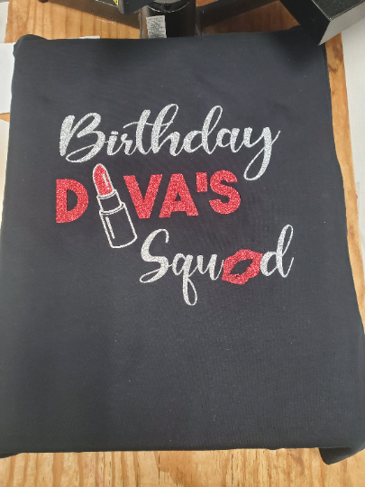 Girl's Night SVG, Birthday Girl SVG, Birthday Diva SVG, Birthday Squad.