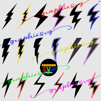 Thunder Lighting SVG, Thunder Lighting EPS, Thunder Lighting PNG [all layered Vector file]