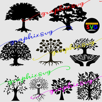 Family Reunion Tree SVG, Family Reunion Tree EPS, Family Reunion Tree PNG. [all layered file]