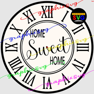 Wall Clock SVG, Wall Clock EPS, PNG [all layered by color file]